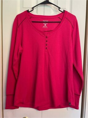 Mountain Hardwear Women's Hot Pink Long-Sleeve Henley